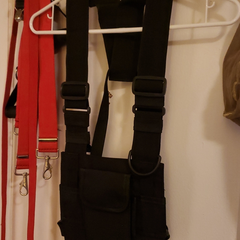 Black chest pack